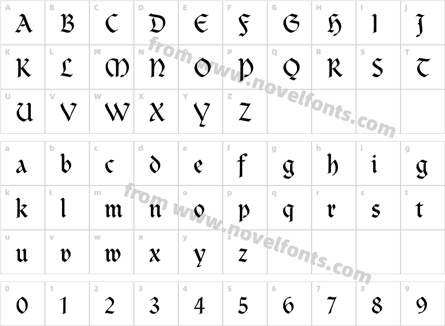 ClairvauxCharacter Map