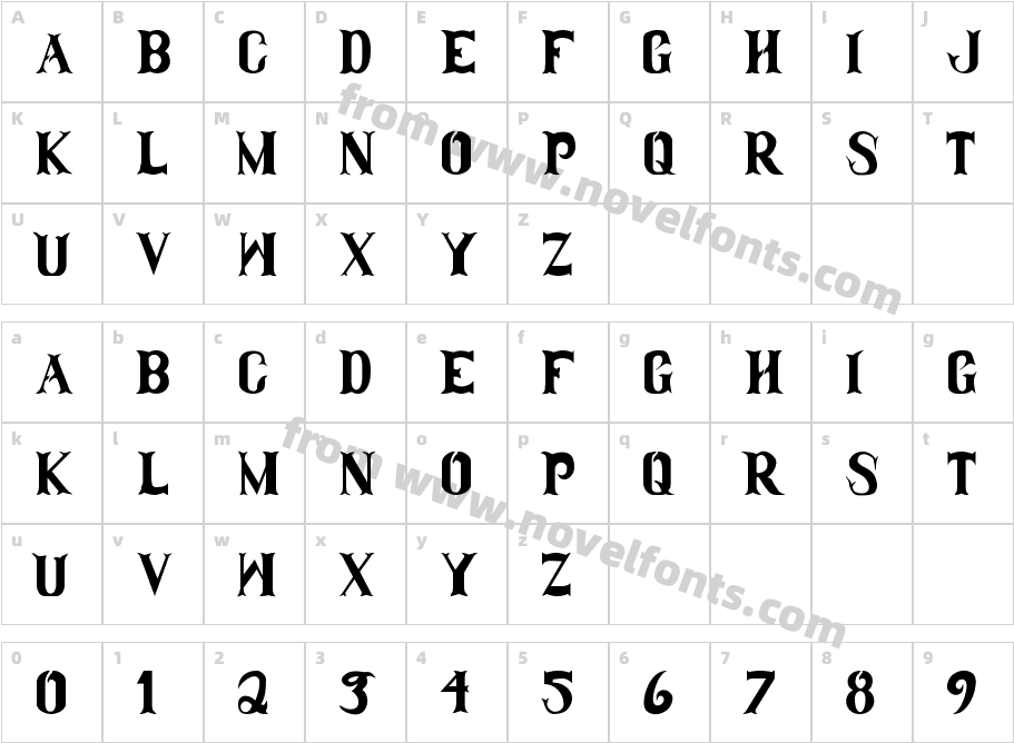 Clam DipCharacter Map