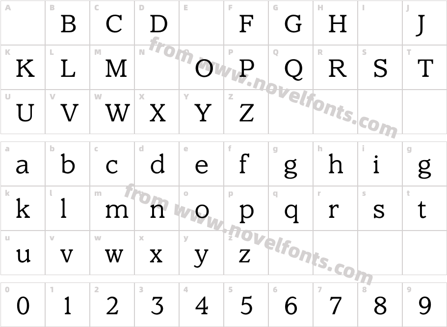 ClaremontLightCharacter Map