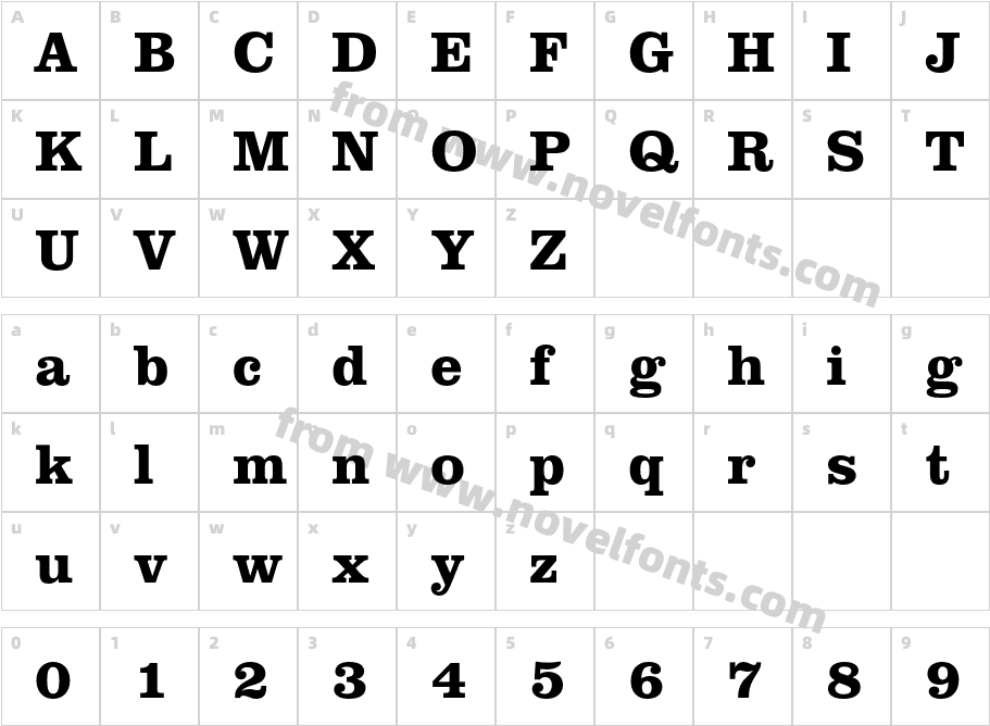 ClarendonBT-BoldCharacter Map