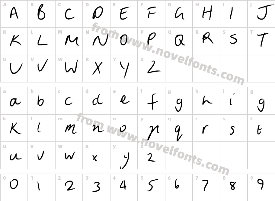 Clarkie 4Character Map