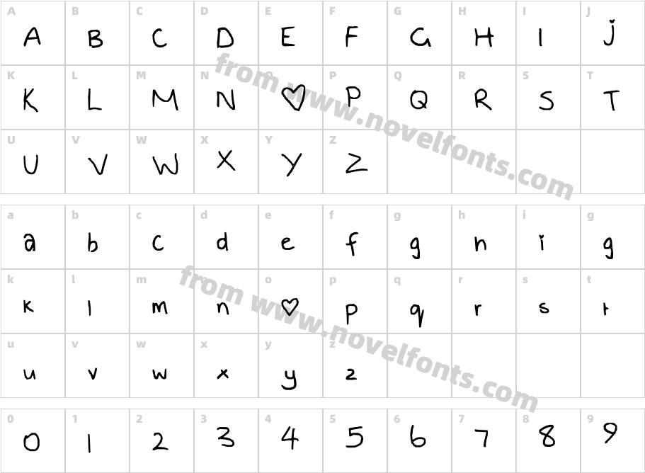 ClarkieCharacter Map