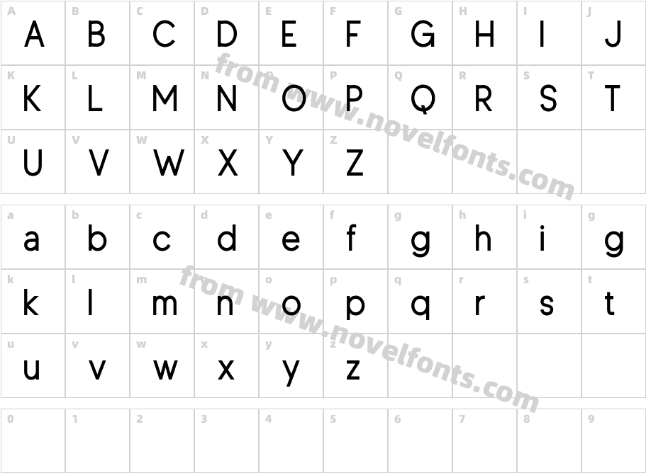 Clausentum MediumCharacter Map