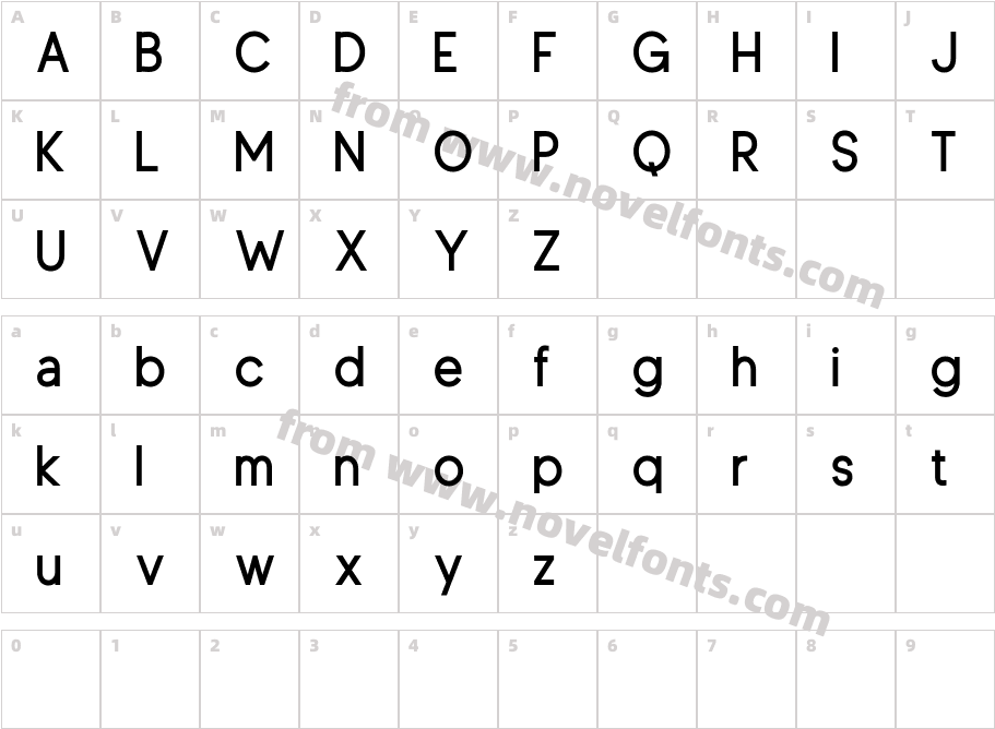 Clausentum SemiboldCharacter Map