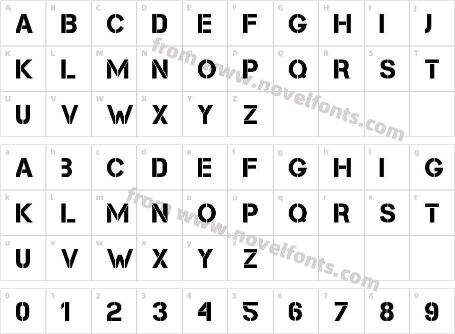 CleanworkCharacter Map