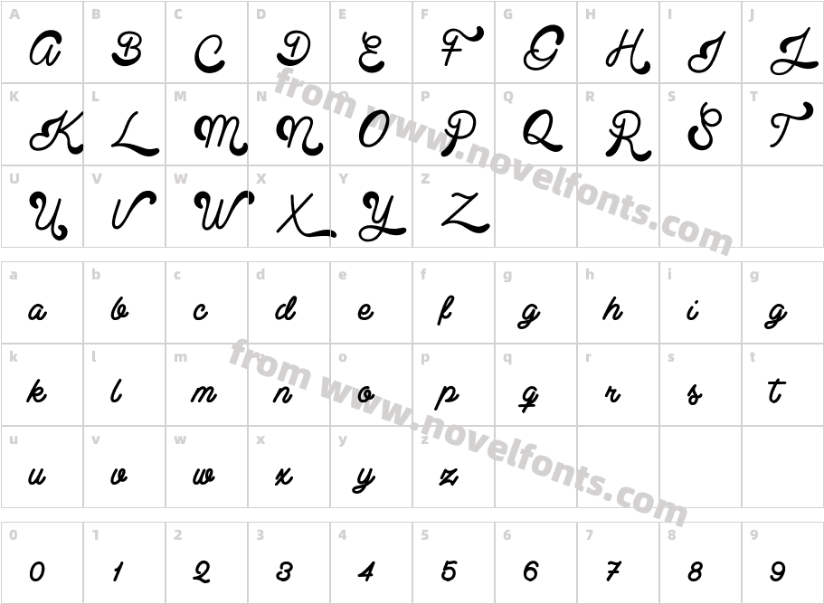 Clear Line - PERSONAL USE ONLYCharacter Map