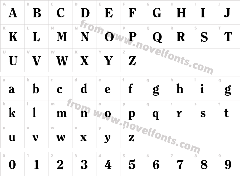 Clearface-Heavy-DTCCharacter Map