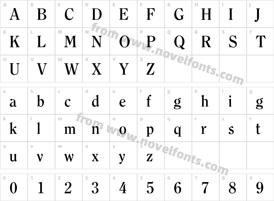 ClearfaceATFBQ-BoldCharacter Map