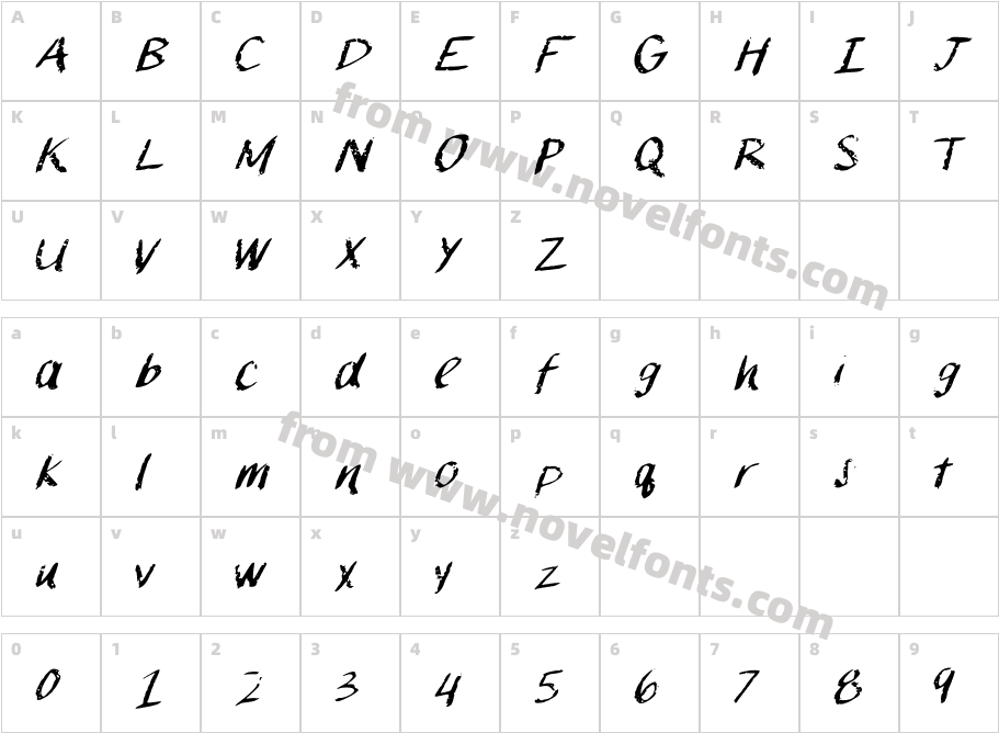 ChalkPaintCharacter Map