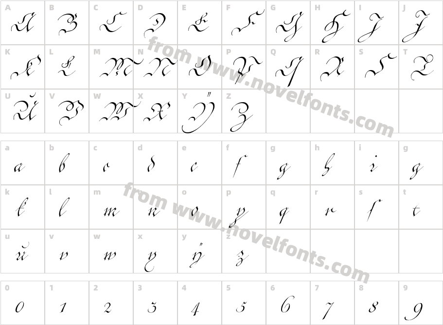 CntgenKanzley-RegularCharacter Map