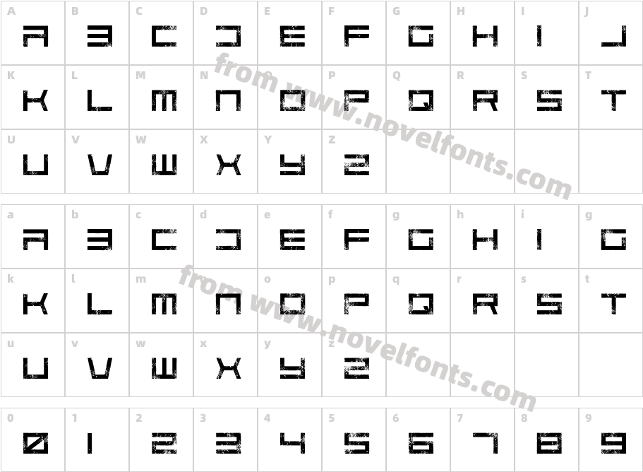 Code Predators RegularCharacter Map