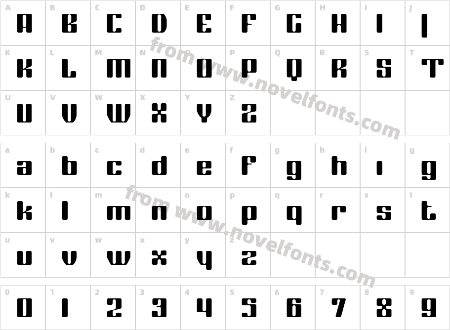 Coggers TariqaCharacter Map