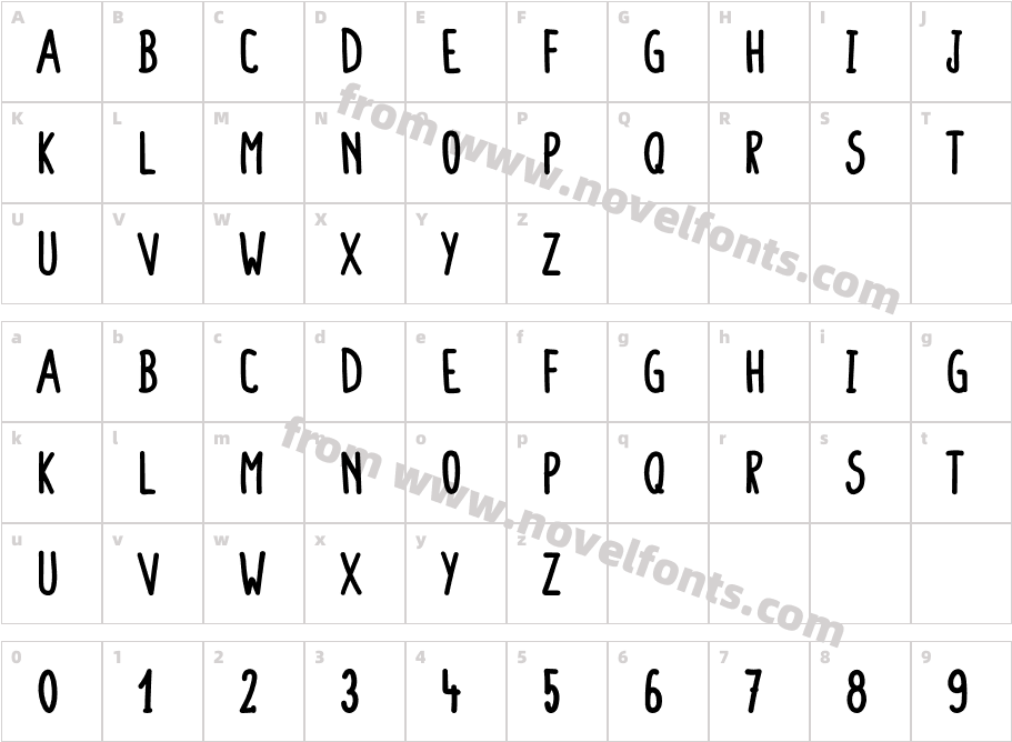 Colendra BoldCharacter Map