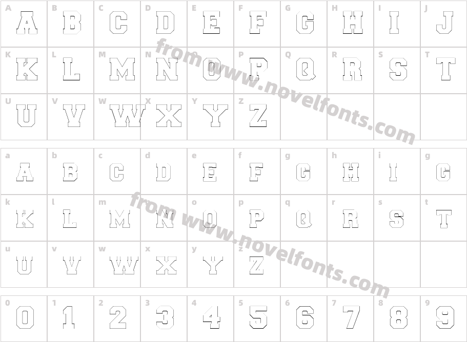 CollegiateBorderFLFCharacter Map