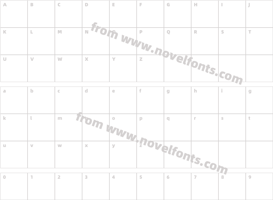 CombiNumerals BoldCharacter Map