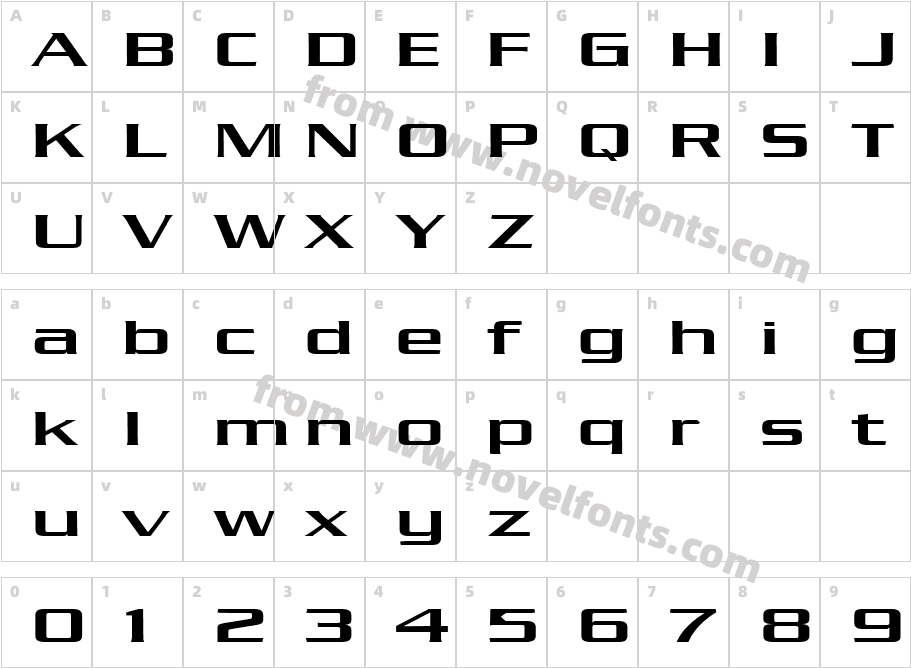 Chaney Extended NormalCharacter Map