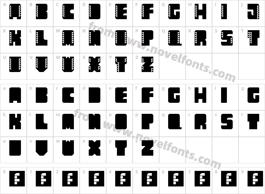 Come Callado RegularCharacter Map