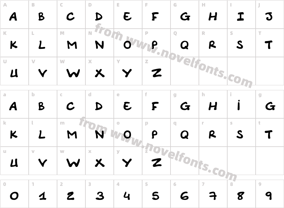 Comic Note SmoothCharacter Map