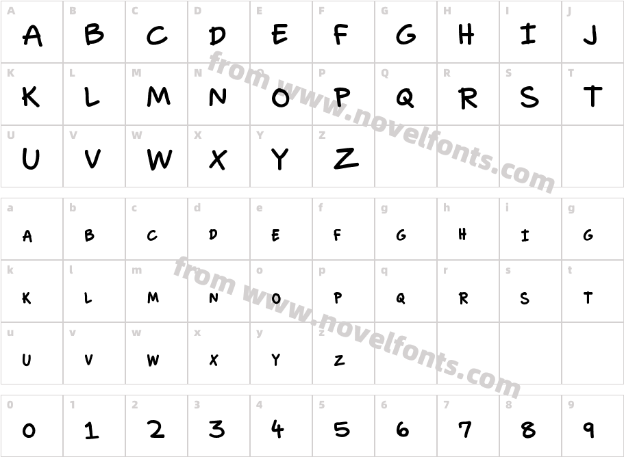 Comic StripCharacter Map