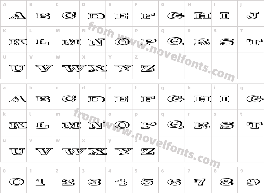 ComicShadowCharacter Map