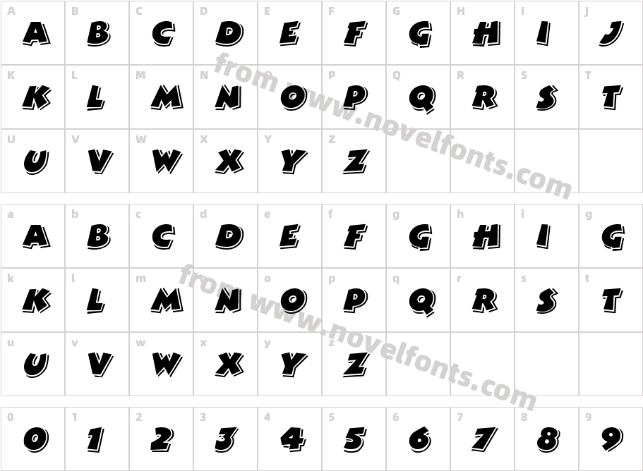 ComicStripRegularSWFTECharacter Map