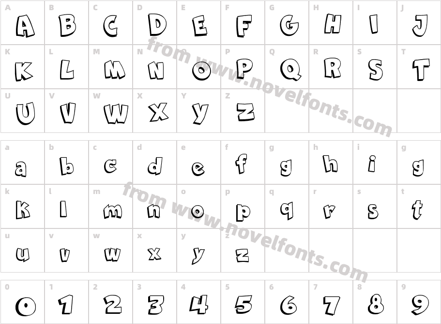 Comica BDCharacter Map