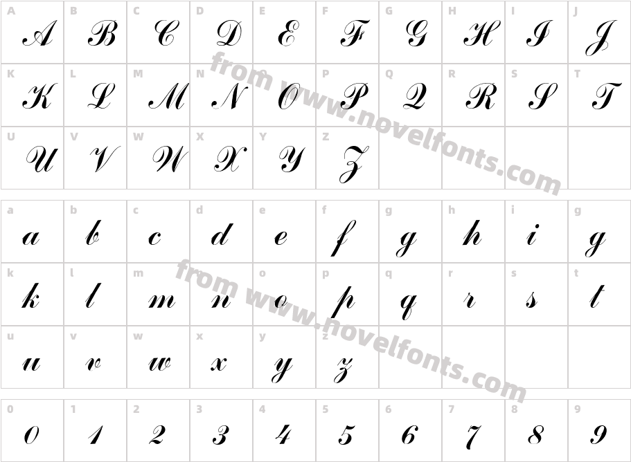 CommercialScriptPlainCharacter Map