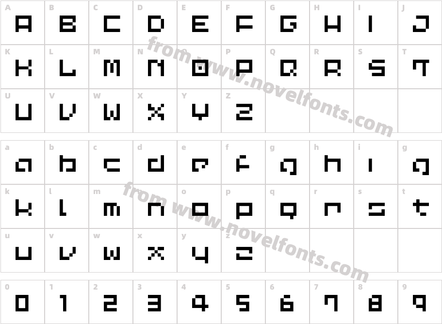 Common PixelCharacter Map