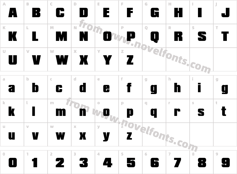 CompactaPEE-BlacCharacter Map