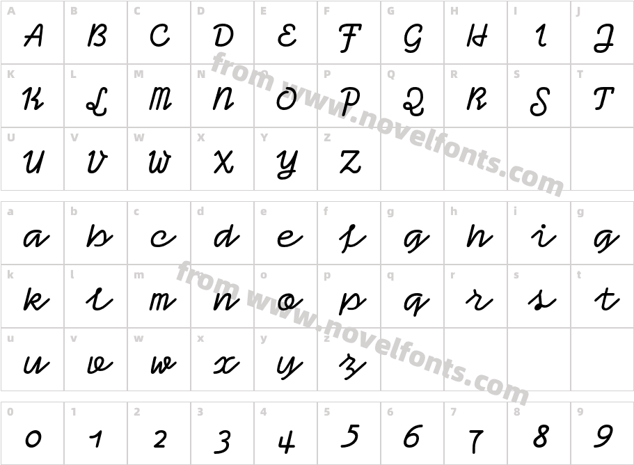 Compagnon BoldCharacter Map