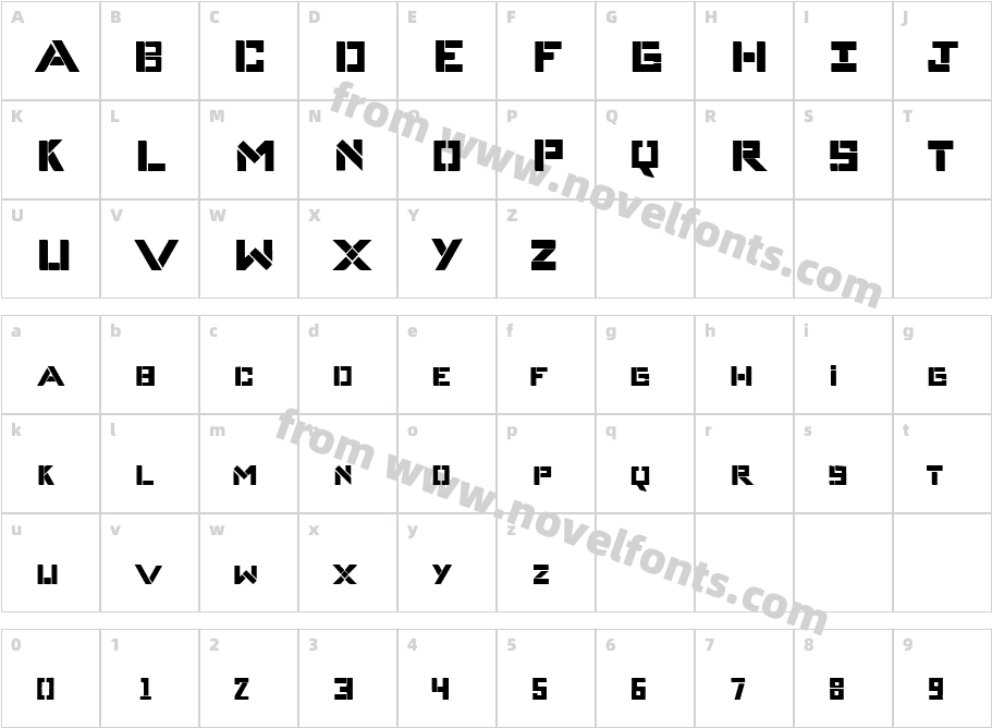 Complice BoldCharacter Map