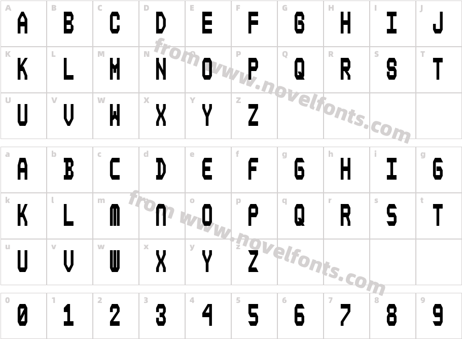 Composite ExtraBoldCharacter Map