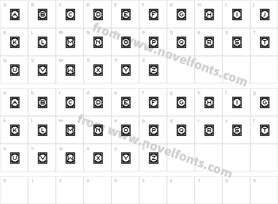 Concave Frames RegularCharacter Map