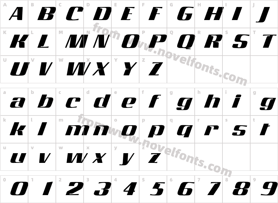 ConcordeCharacter Map