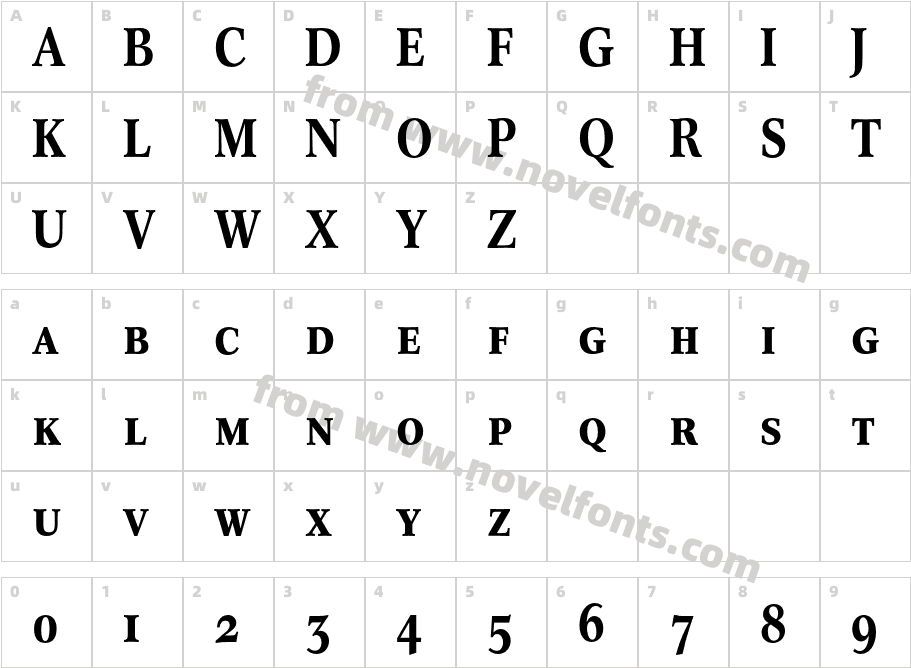 ConcordeNova-MediumSCCharacter Map