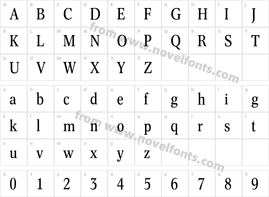 ConcordeNovaBQ-RegularCharacter Map