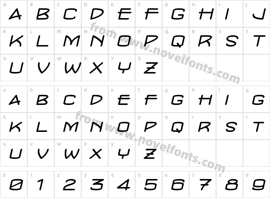 ConcursoModerne BTN Wide ObliqueCharacter Map