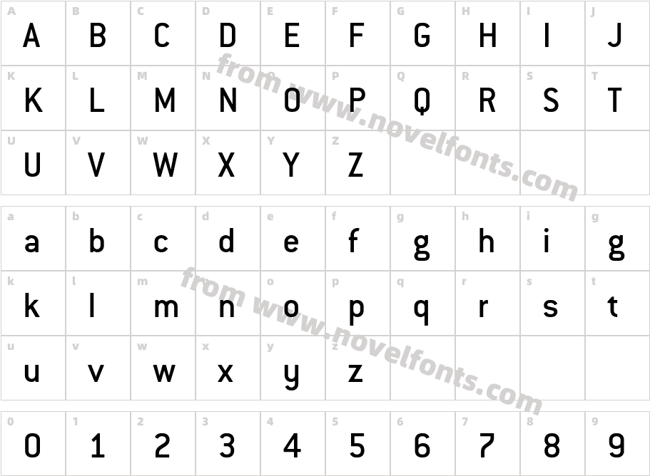 ConduitITC-MediumCharacter Map