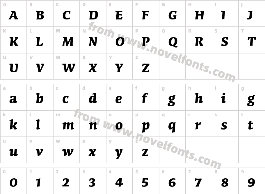 CongaBravaStd-BoldCharacter Map