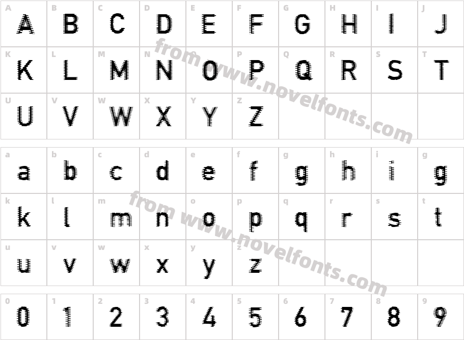 Connection RegularCharacter Map