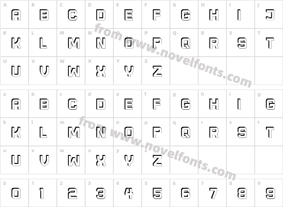 Conquest RegularCharacter Map