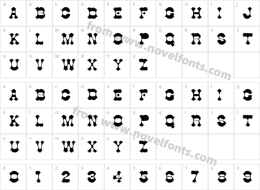 ConsonCharacter Map