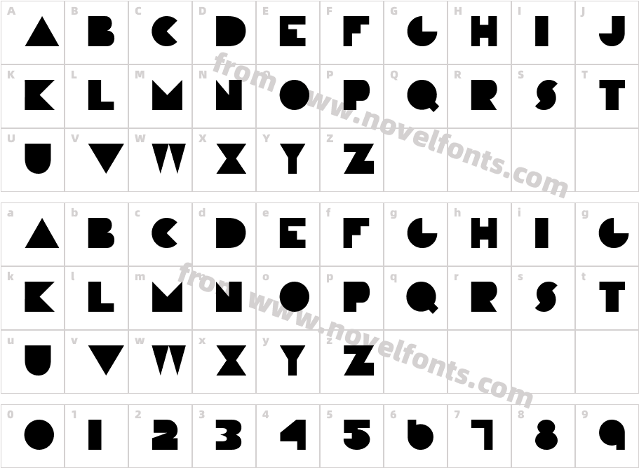 Constructivist SolidCharacter Map