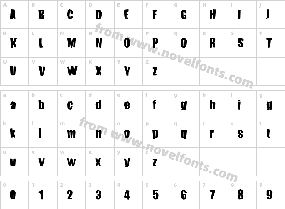 ConundrumCharacter Map