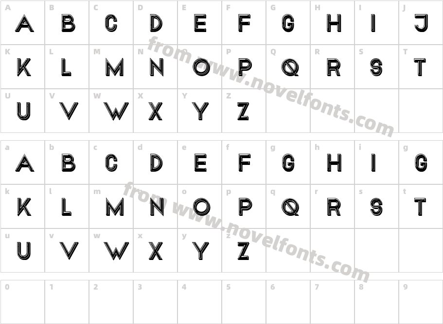 Conventionality RegularCharacter Map