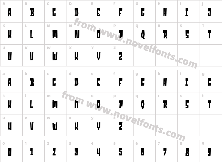 ConveronCharacter Map