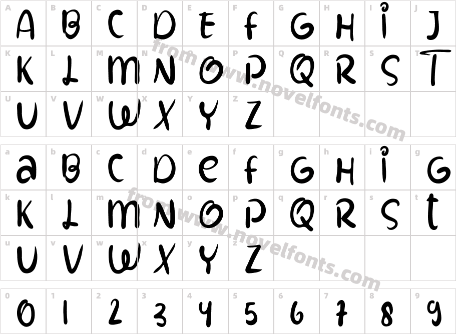 Cooming SoonCharacter Map