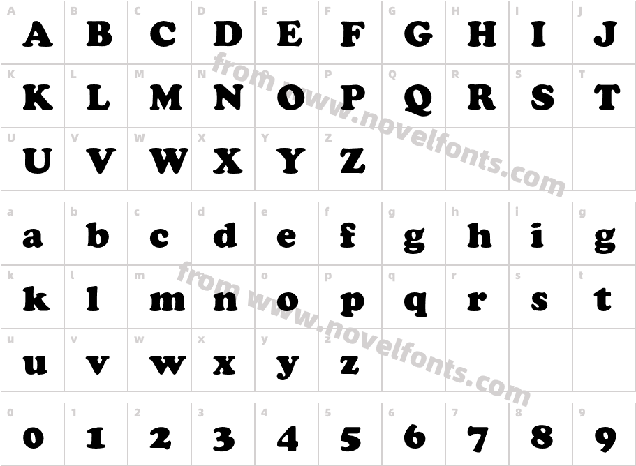 CooperBlackEF-BoldCharacter Map