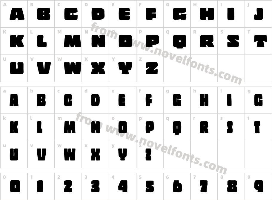 Copal SolidCharacter Map