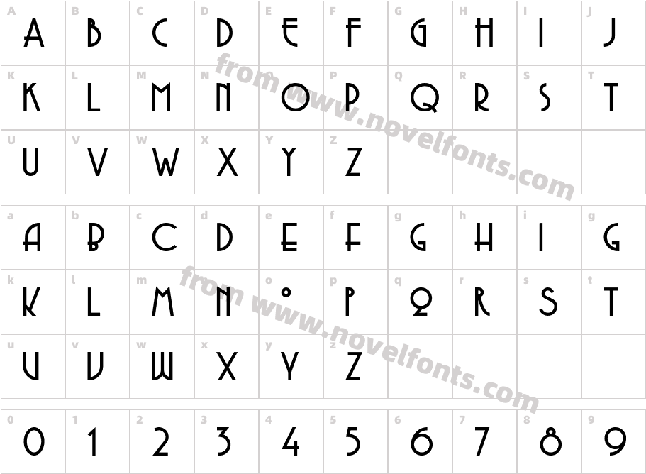 CopaseticCharacter Map